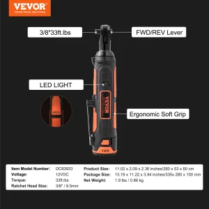 SucceBuy Cordless Electric Ratchet Wrench